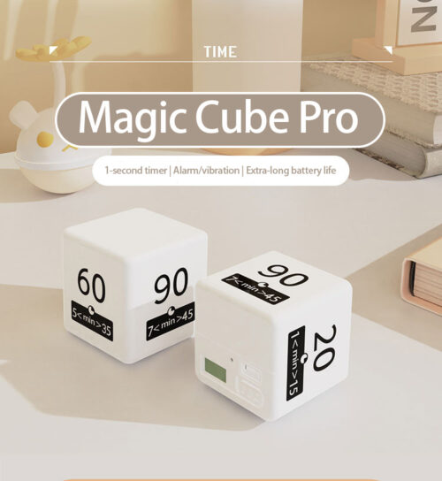 Magic Cube Pro Flip Timer - 12-Preset Smart Motion Timer